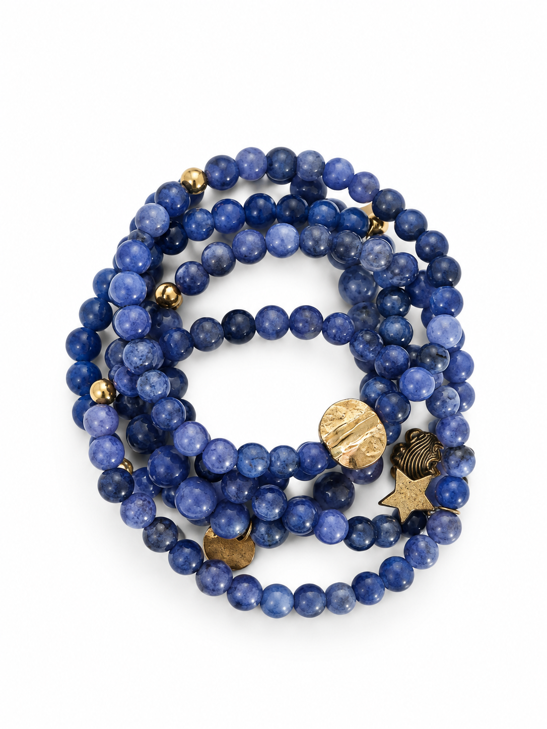 Juju Bracelet, Semi Precious Stones, Indigo Blue