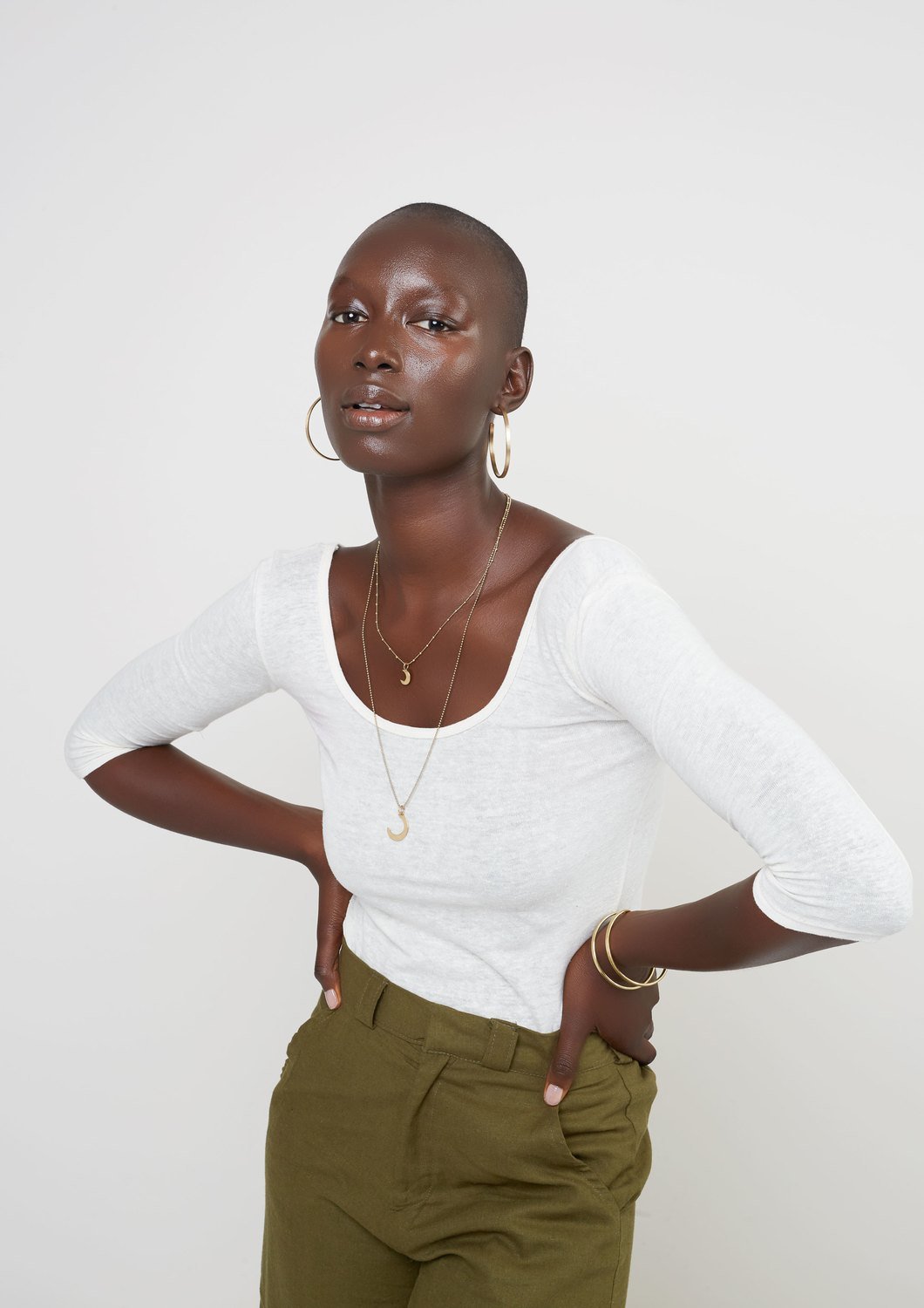 Half Moon Necklace:: Assorted Chains