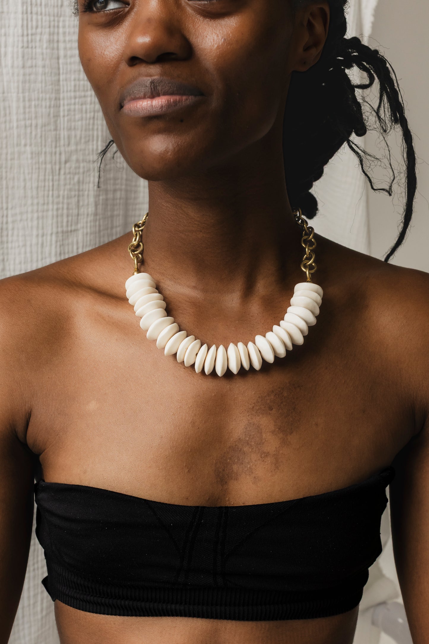 Zumba Necklace :: Cow Bone discs