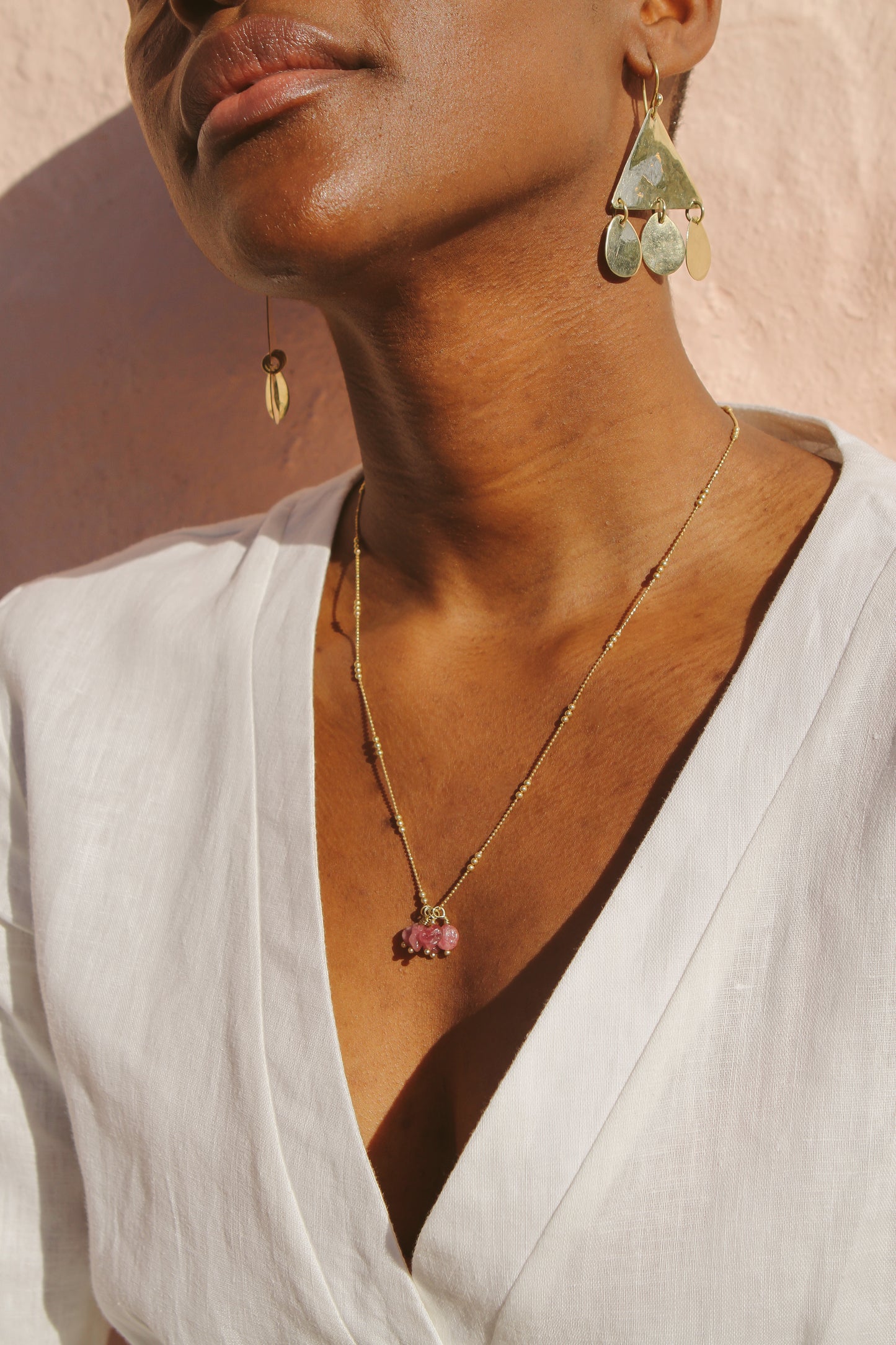 Island Necklace Pink Tourmaline