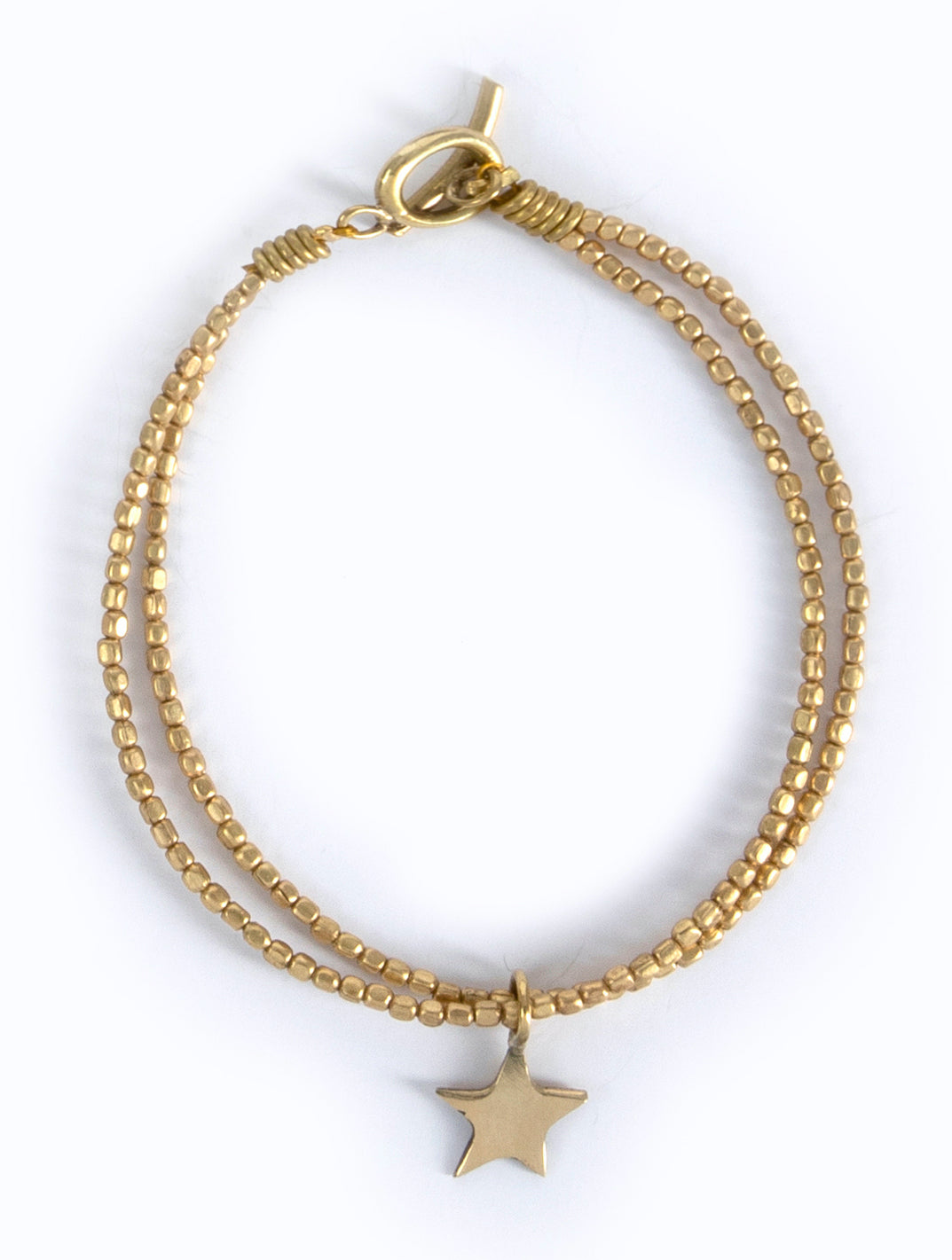 Kalk Bay Bracelet, Brass :: Assorted charms