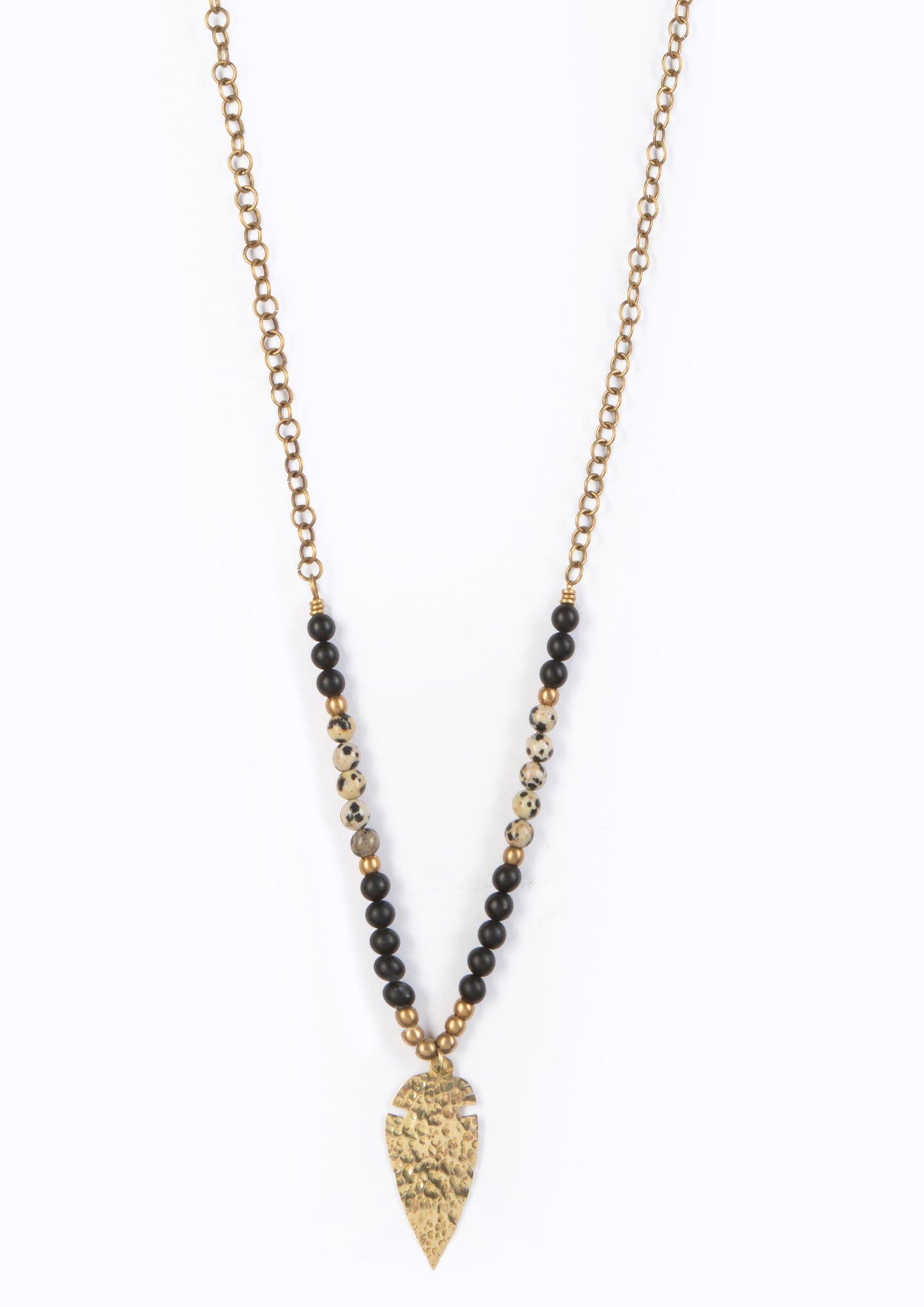 Nomad Necklace :: with Spear :: Ebony hues