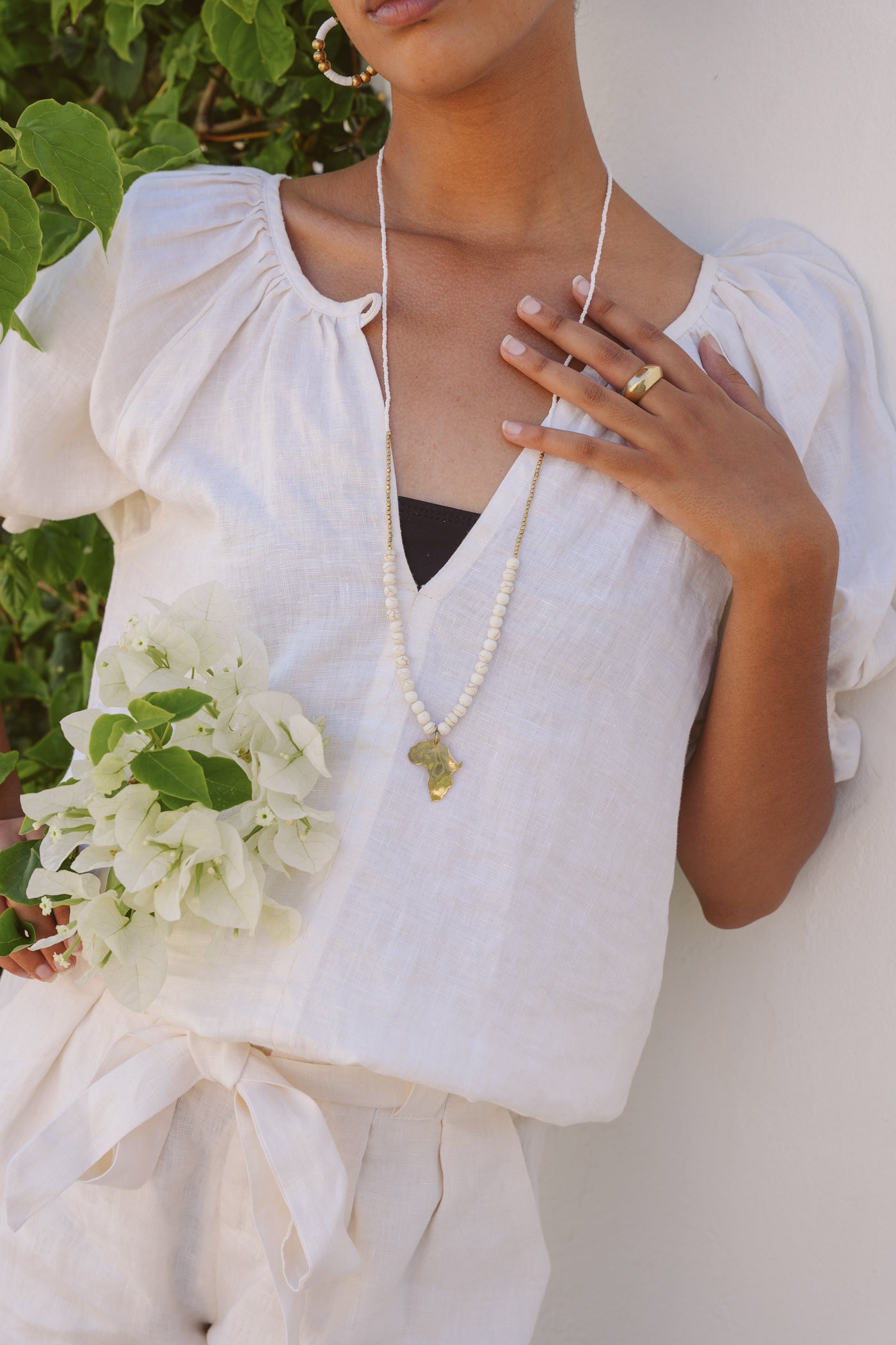 Swahili Africa Necklace Ivory