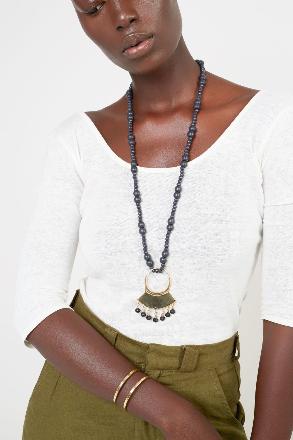 Masaai Necklace Ebony