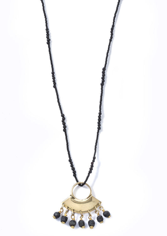 Baby Masaai Beaded Necklace Ebony