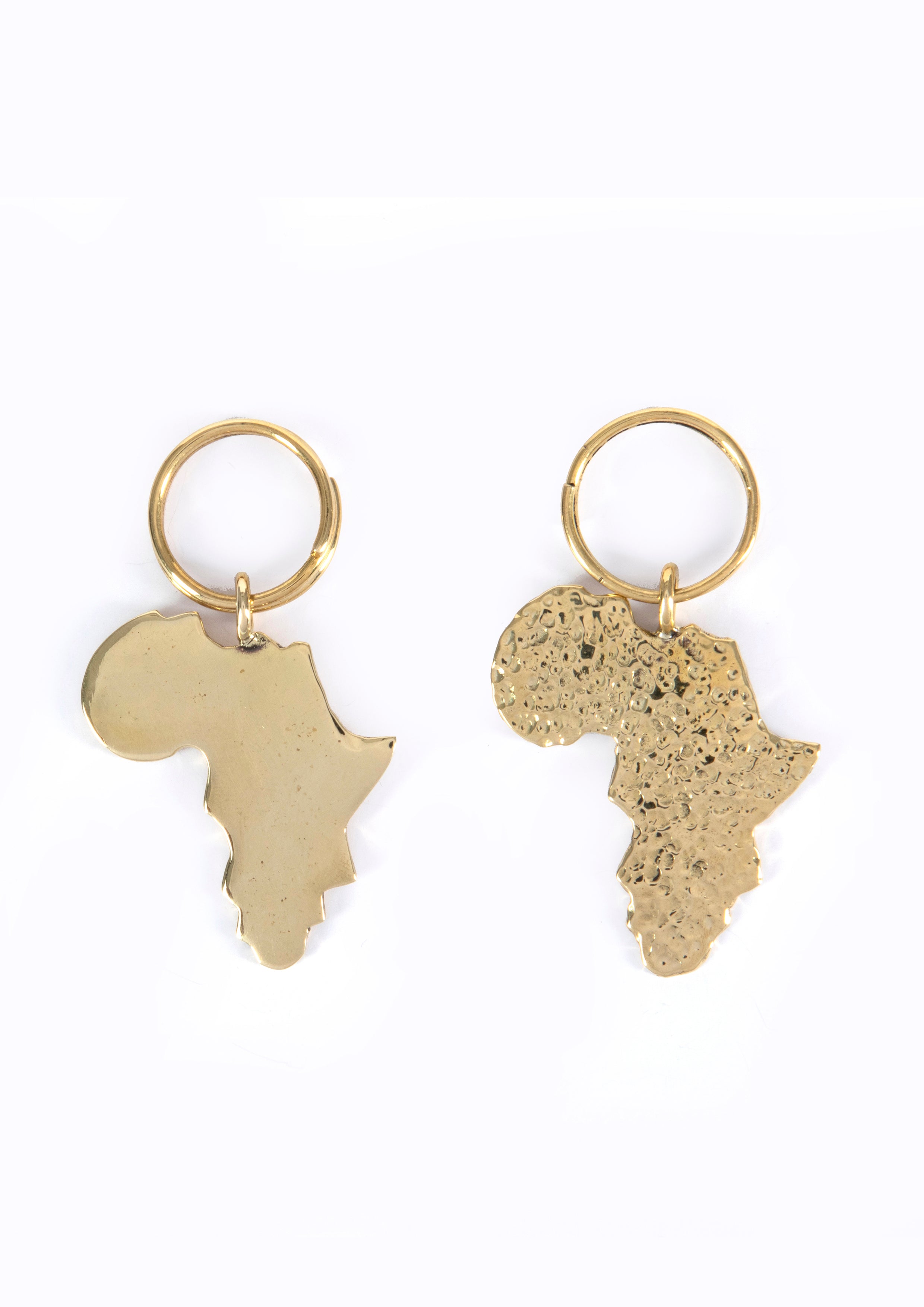 Africa Brass Keyrings: Available in smooth or hammered finish – Soul ...