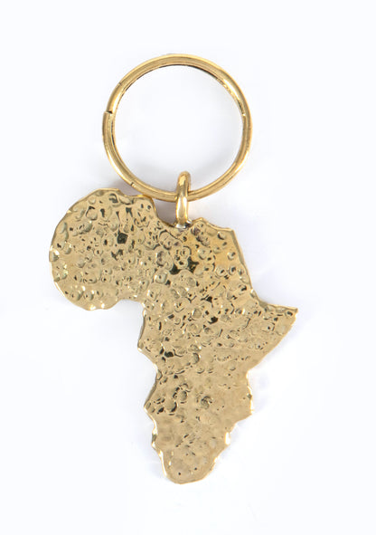 Africa Brass Keyrings: Available in smooth or hammered finish