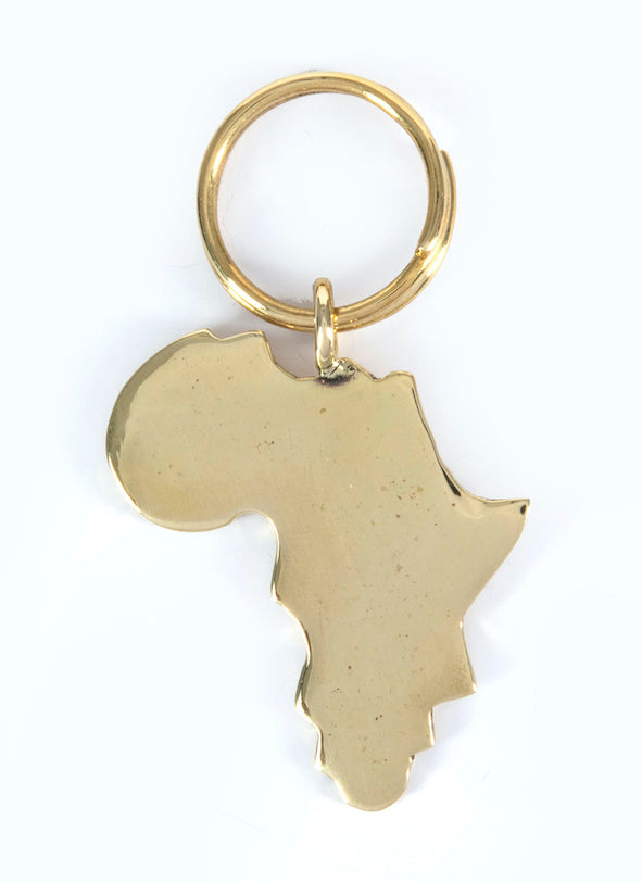 Africa Brass Keyrings: Available in smooth or hammered finish