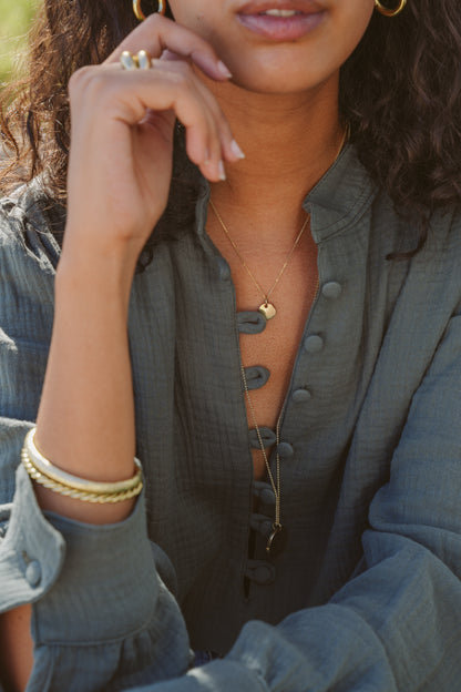 Baby Disc Necklace:: Assorted Chains