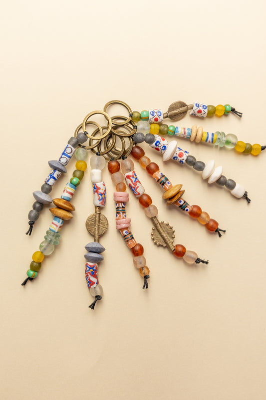 African Trade Beaded Keyrings