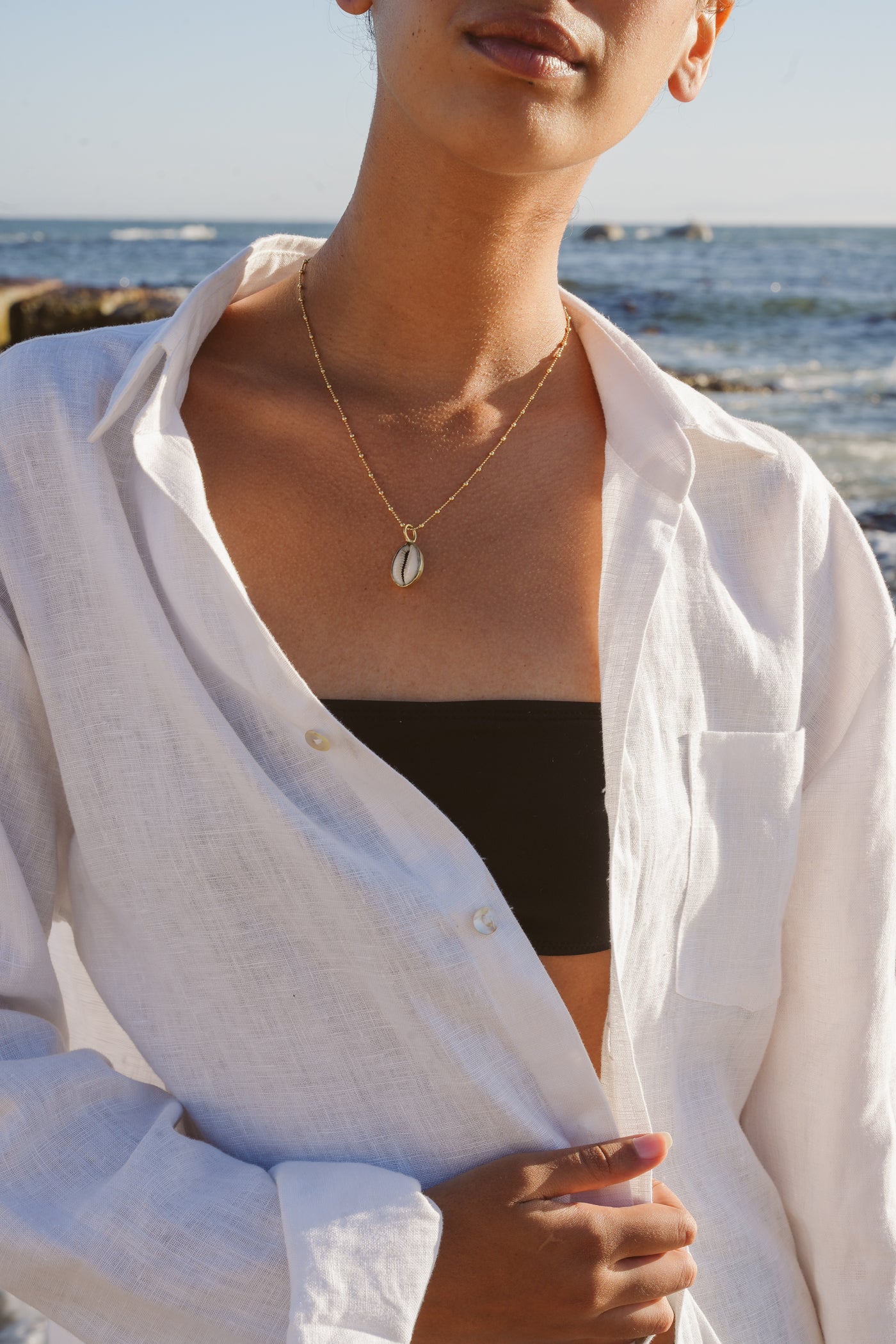 Cowrie Shell Necklace:: Assorted Chains