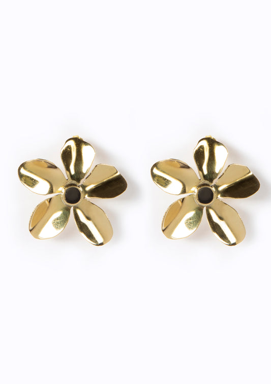 Flower Earrings Horn