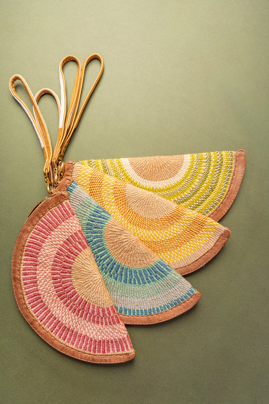 Fine Weave Sisal Clutch Bag