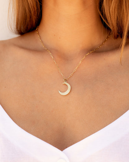 Half Moon Necklace:: Assorted Chains
