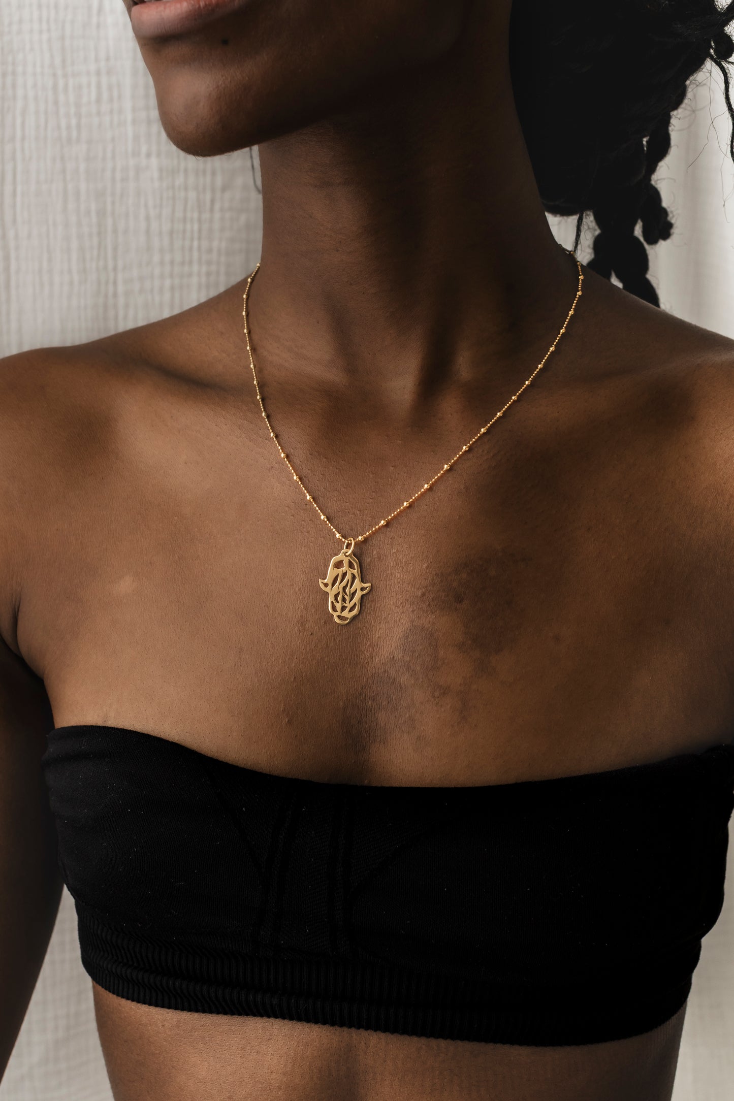 Baby Hamsa Necklace:: Assorted Chains