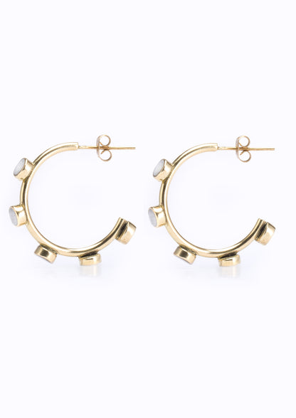 Zuri Hoops Bone