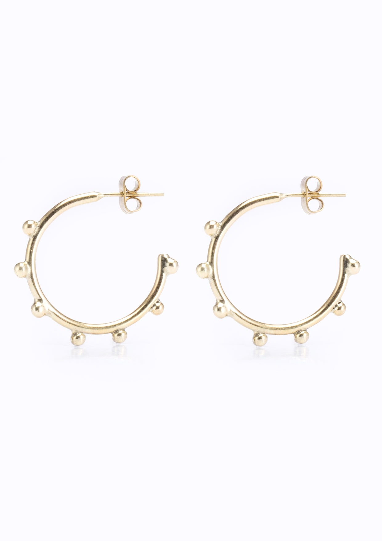 Octopus Hoops Brass