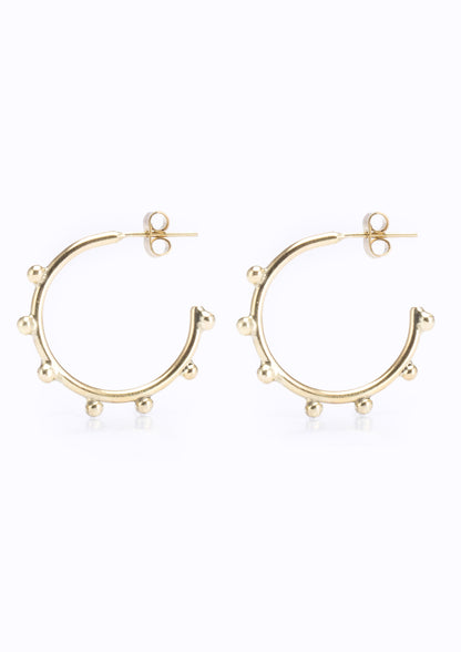Octopus Hoops Brass