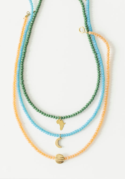 Custom Pwani Necklace:: Glass Beads