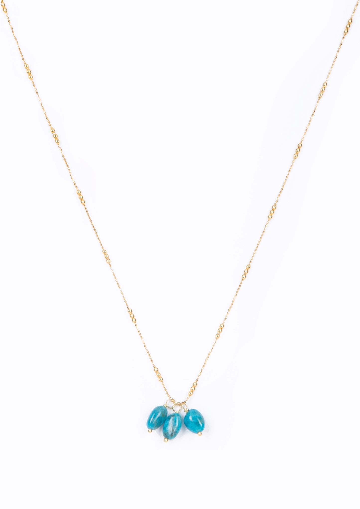 Island Necklace Apatite Stones