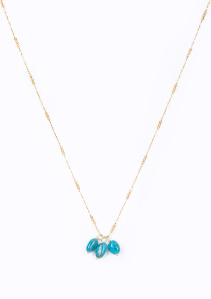 Island Necklace Apatite Stones