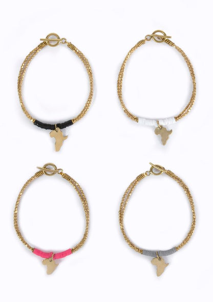 Kalk Bay Bracelet Africa charm :: Assorted hues
