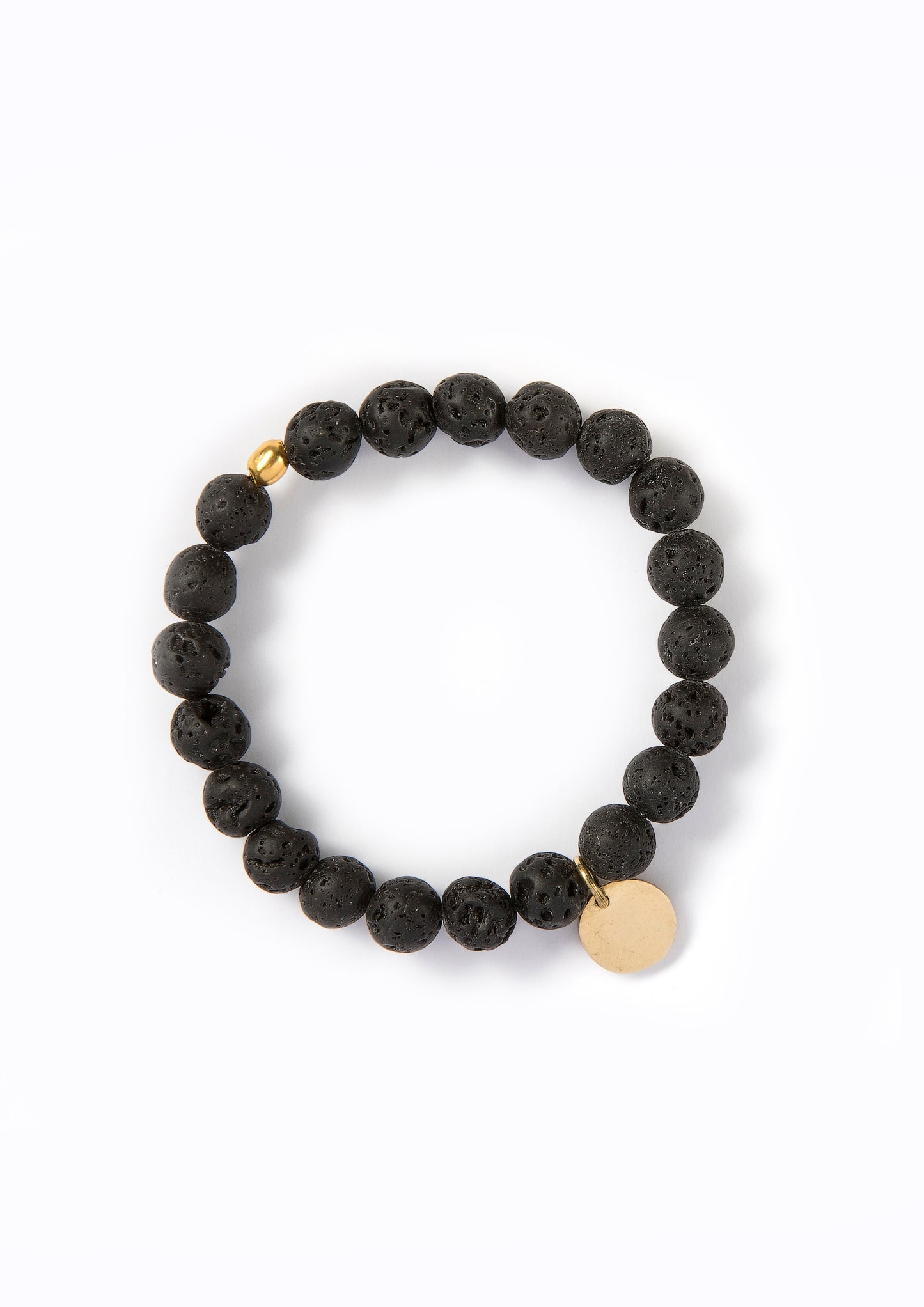 Unisex Lava Bead Bracelet :: with assorted charms