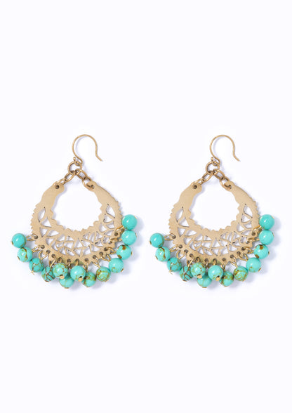 Marrakech Earrings :: Aqua hues