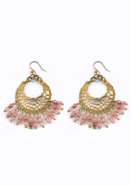 Marrakech Earrings:: Dusty Pink