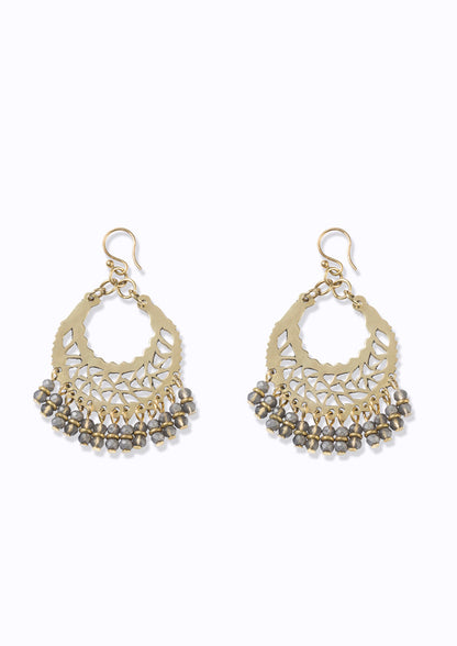 Marrakech Earrings :: Ash Grey hues