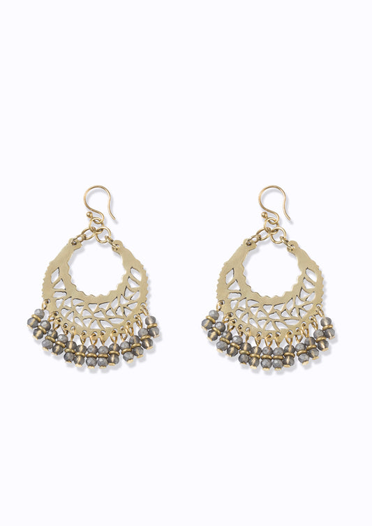 Marrakech Earrings :: Ash Grey hues