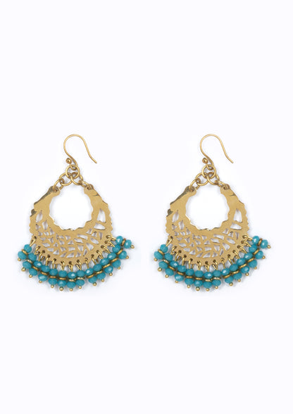 Marrakech Earrings :: Sea Blue hues