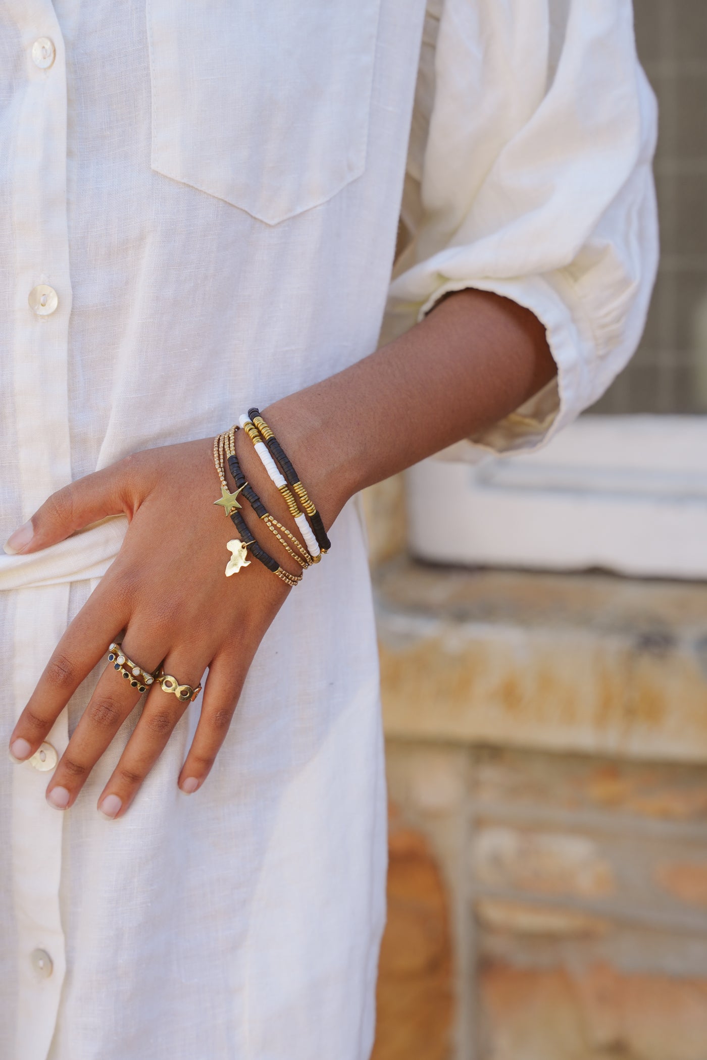 Kalk Bay Bracelet Africa charm :: Assorted hues
