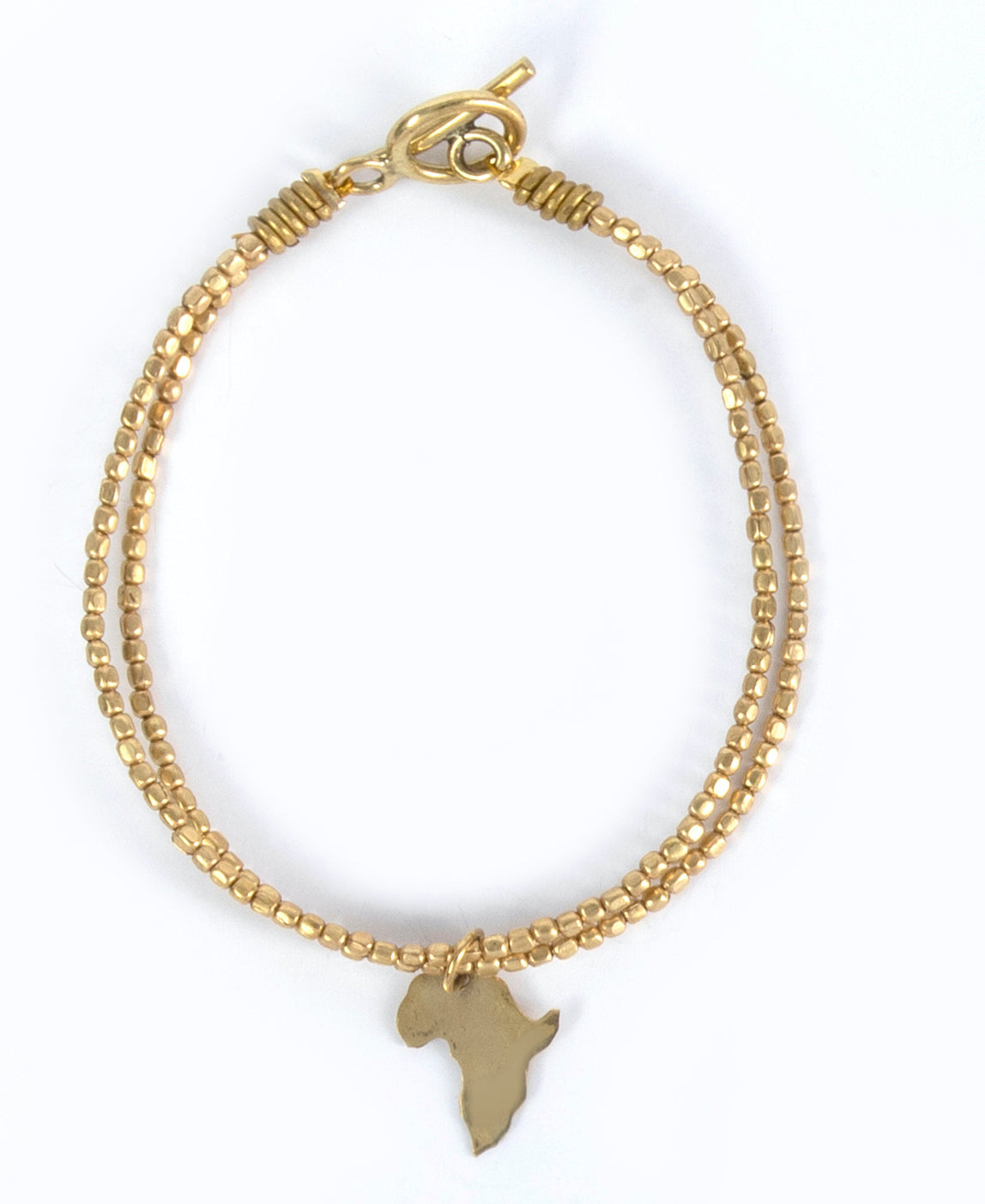 Kalk Bay Bracelet, Brass :: Assorted charms