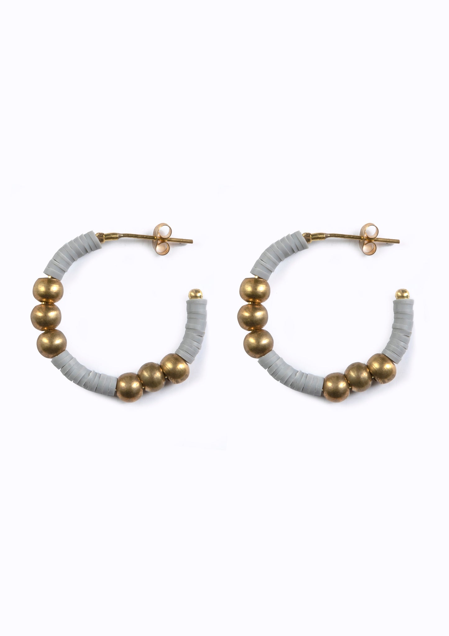 Ntesh Hoops with a touch of Ethiopia:: Elephant Grey Hues