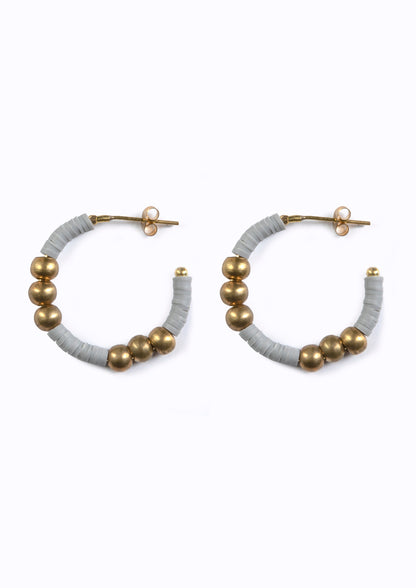 Ntesh Hoops with a touch of Ethiopia:: Elephant Grey Hues