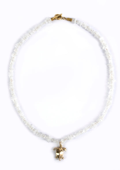 Pwani Necklace with Moonstone stones:: Assorted Charms