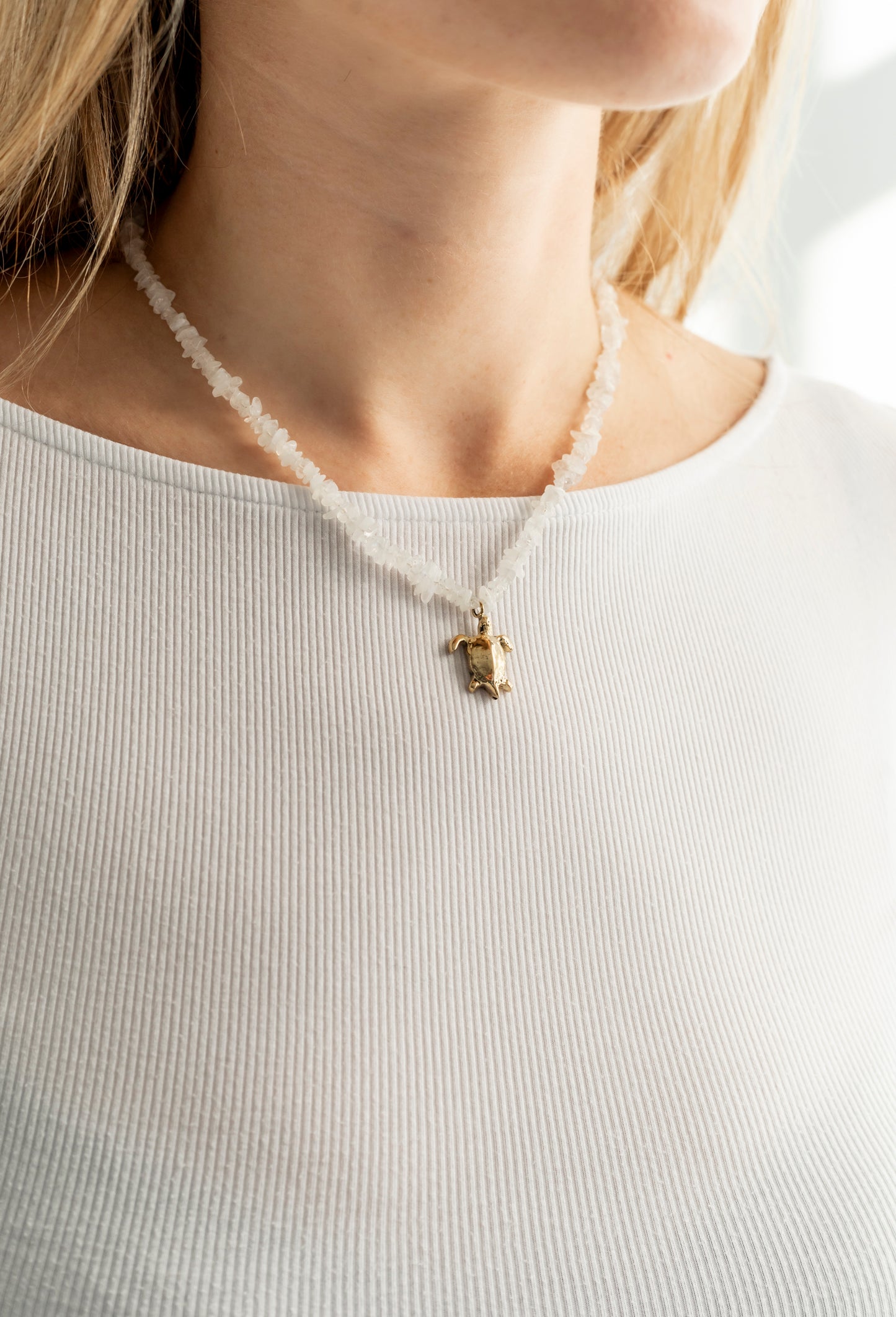 Pwani Necklace with Moonstone stones:: Assorted Charms