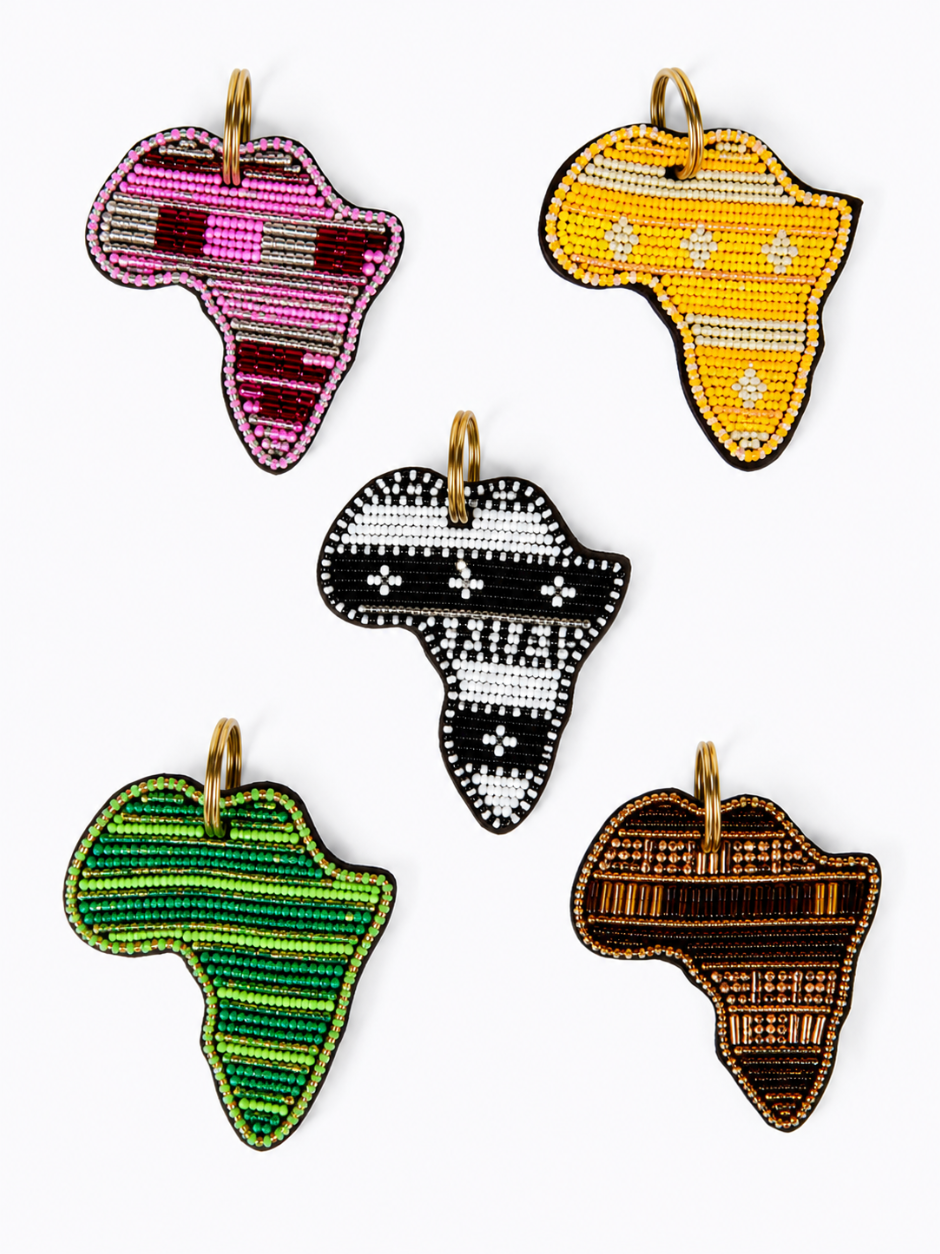 Leather Beaded Keyrings