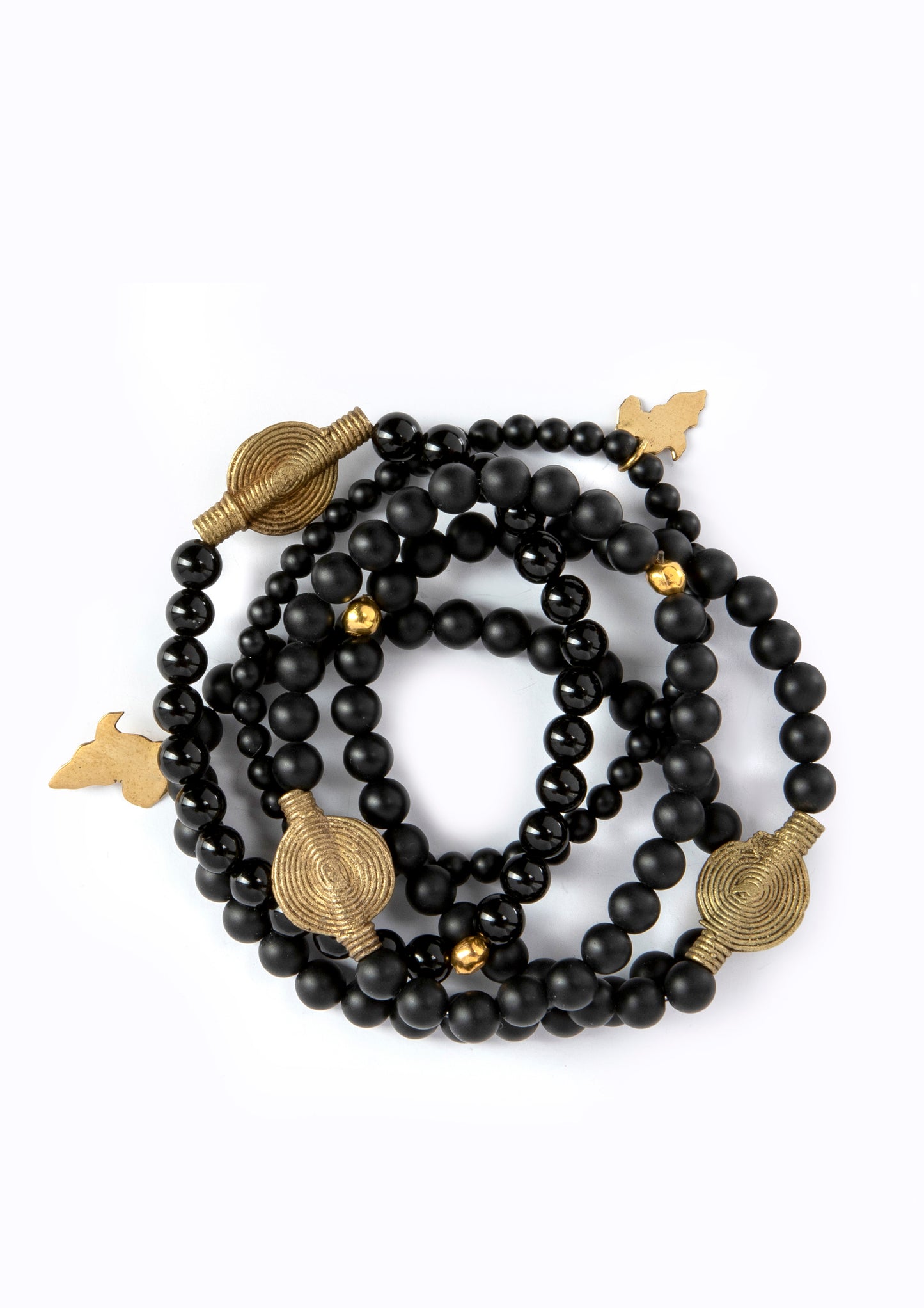 Juju Bracelets, Agate Stones, Ebony Hues