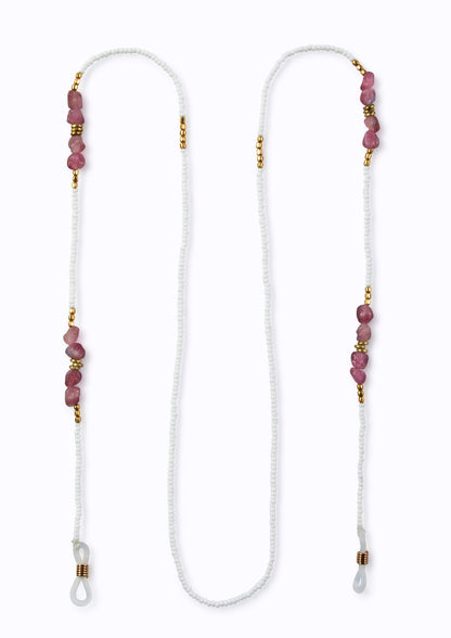 Island Sunglass Holder, Assorted Semi Precious Stones