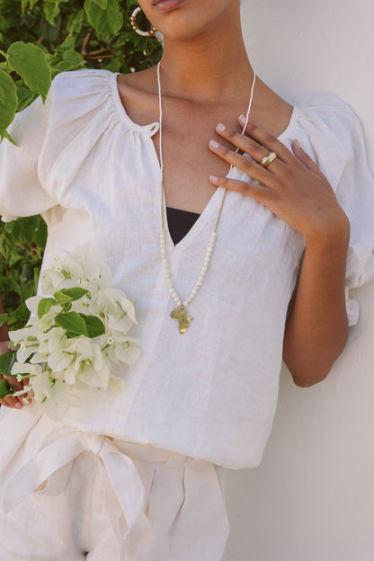 Swahili Africa Necklace Ivory