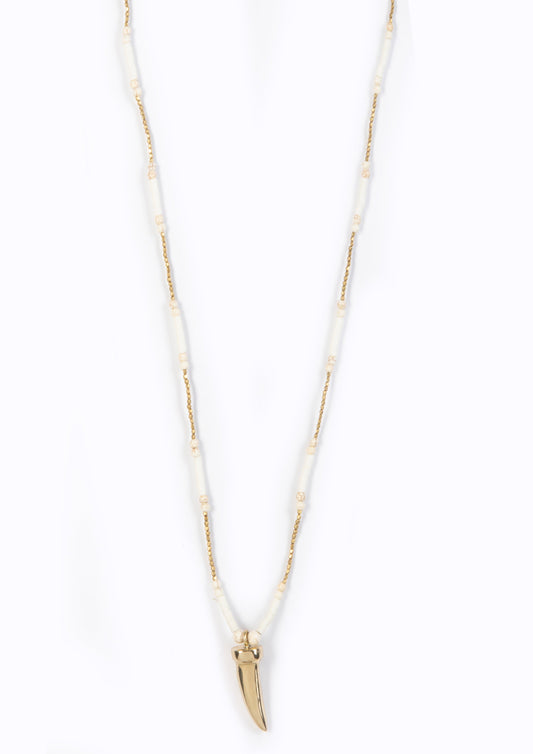 Turkana Beaded Necklace ::  Ivory hues