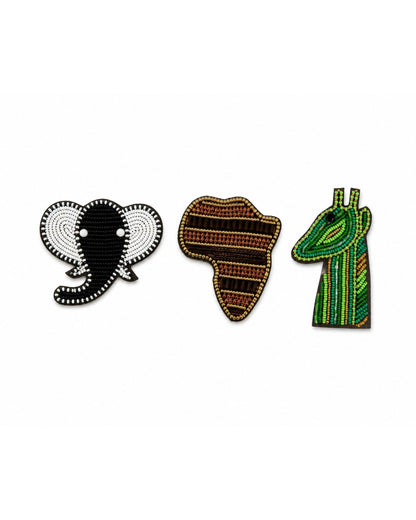 Leather Beaded Fridge Magnet