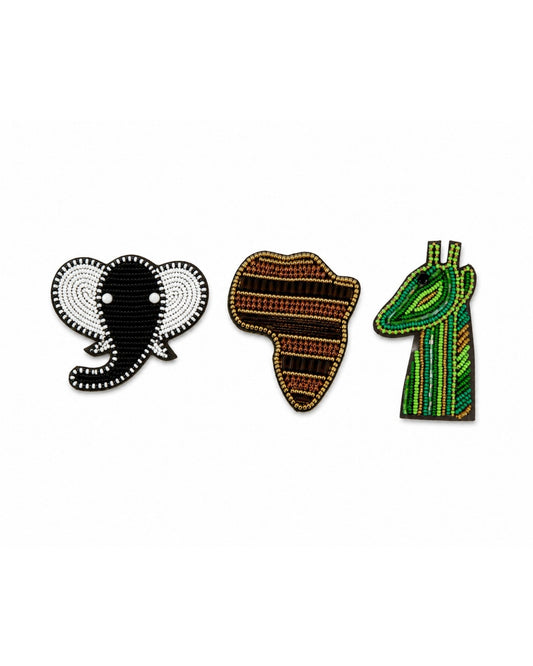 Leather Beaded Fridge Magnet