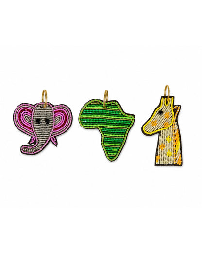Leather Beaded Keyrings