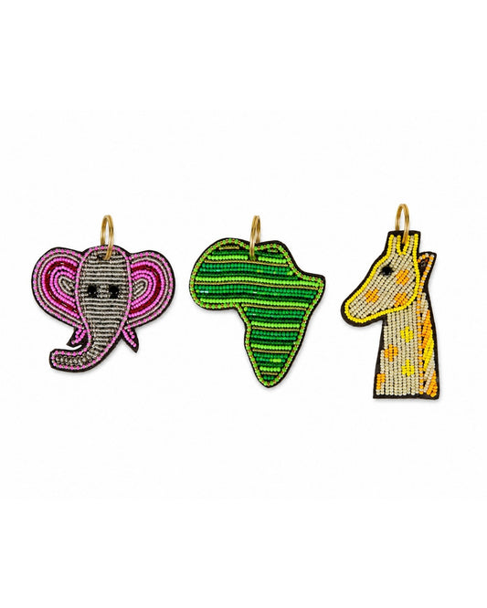 Leather Beaded Keyrings