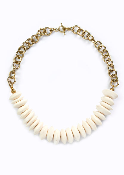 Zumba Necklace :: Cow Bone discs