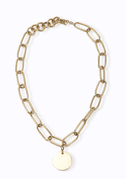 Afro Chain Necklace with Disc