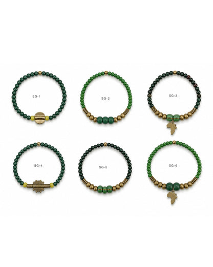 Trade Roots Juju Bracelet - Safari Green